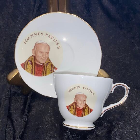 Pope Joannes Pavlvs ll Papal Visit Canada 1984 Duchess Bone China John Paul ll - Picture 1 of 11